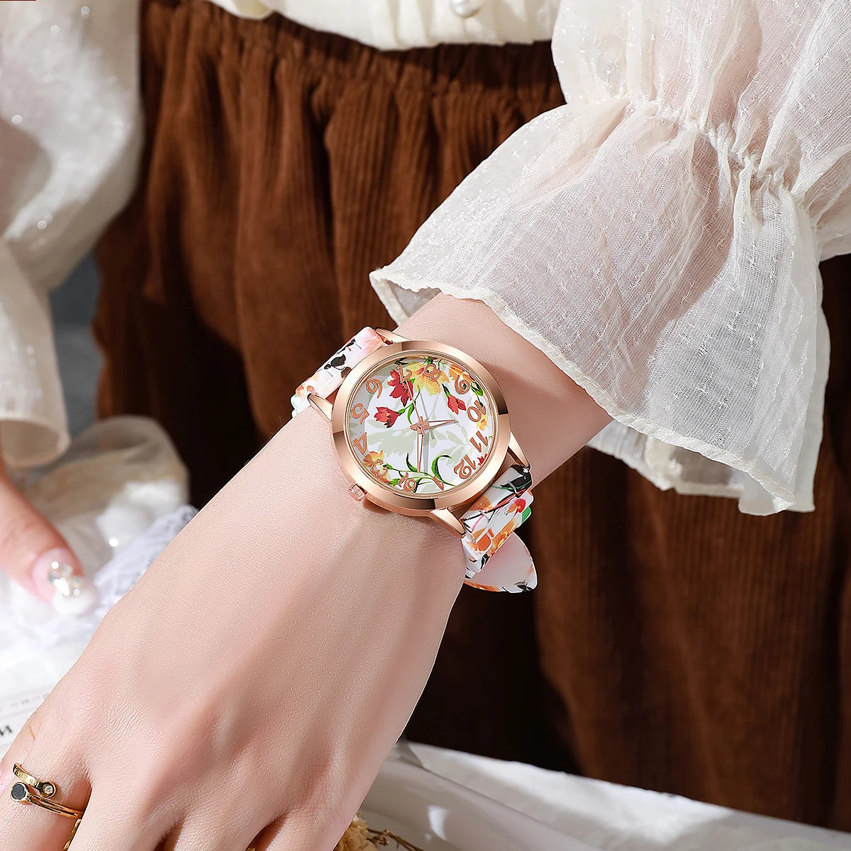 🌸 Conjunto de Relógios Femininos Fashion Qualidade Media
