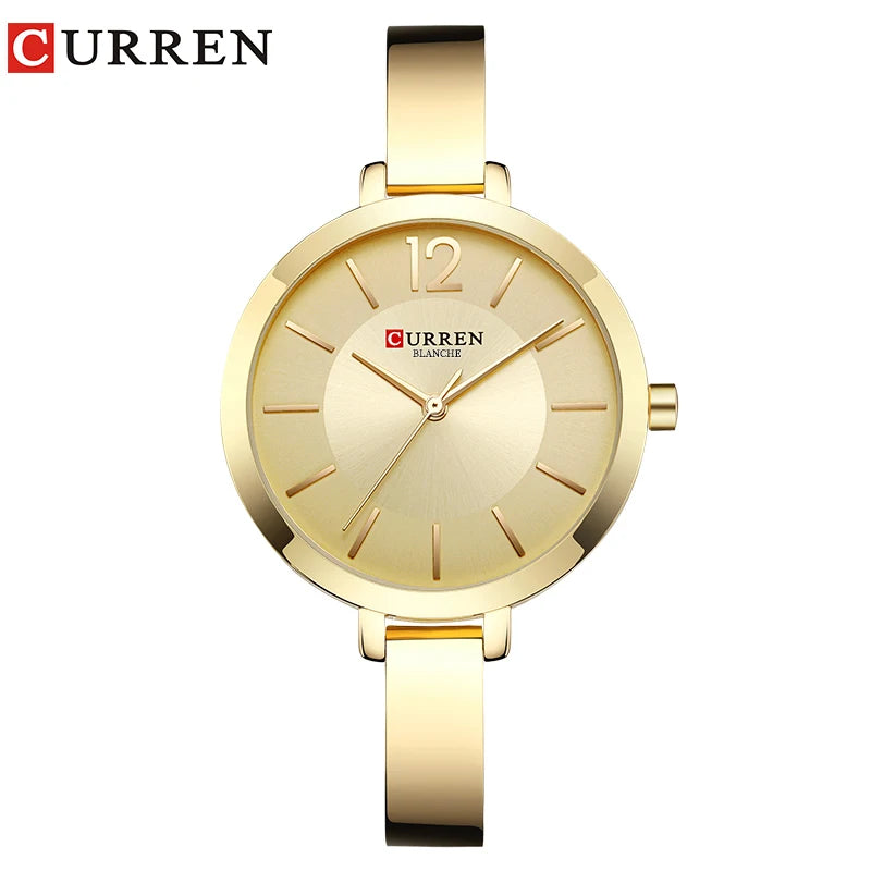 Relógio Feminino CURREN Fashion Dourado