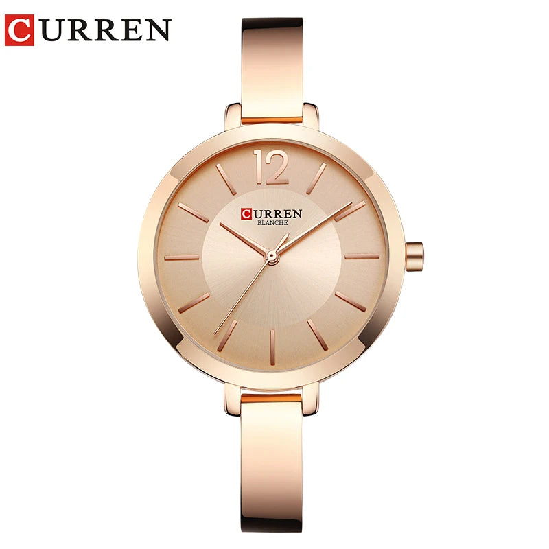 Relógio Feminino CURREN Fashion Dourado