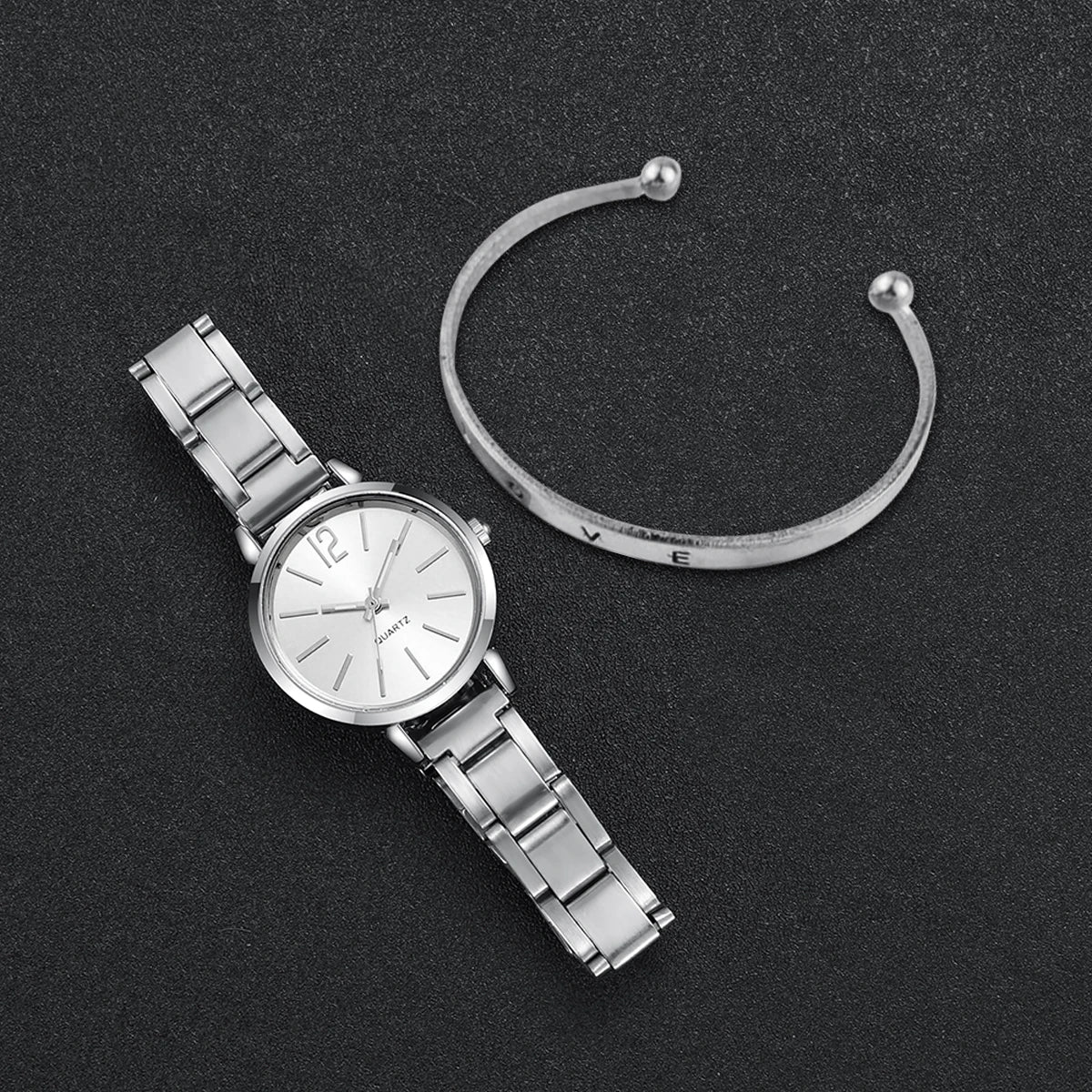 ⌚ Conjunto de Relógio Feminino 2 Peças