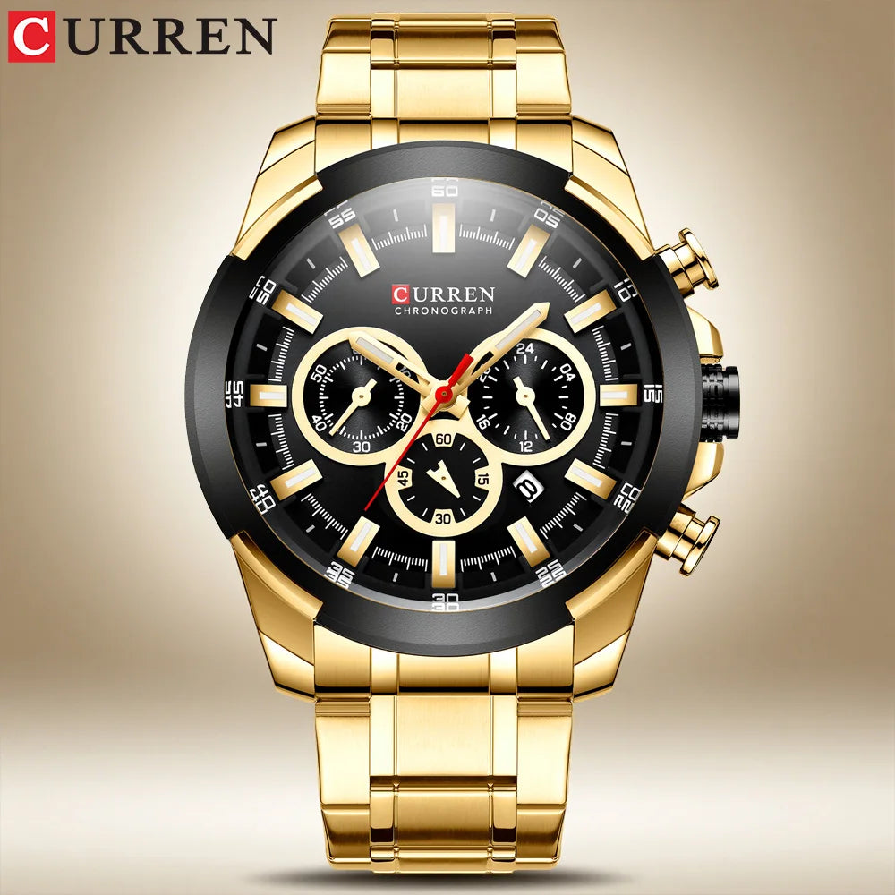 Relógio Masculino CURREN Cronógrafo 48mm