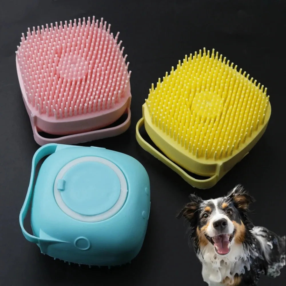 Escova de Banho com Dispensador de Shampoo