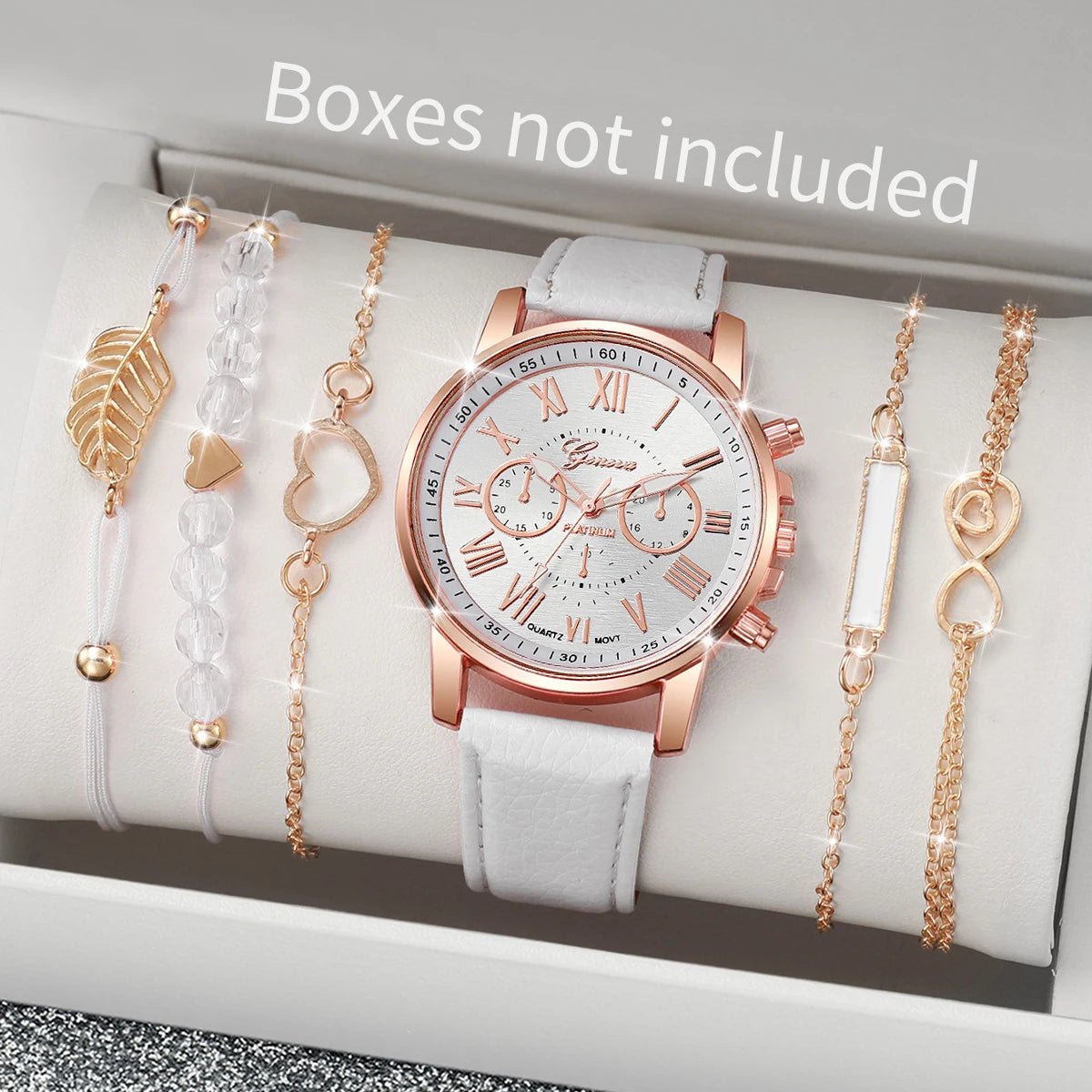 Conjunto de 6 Relóg-ios Femininos Fashion-Qualidade Media