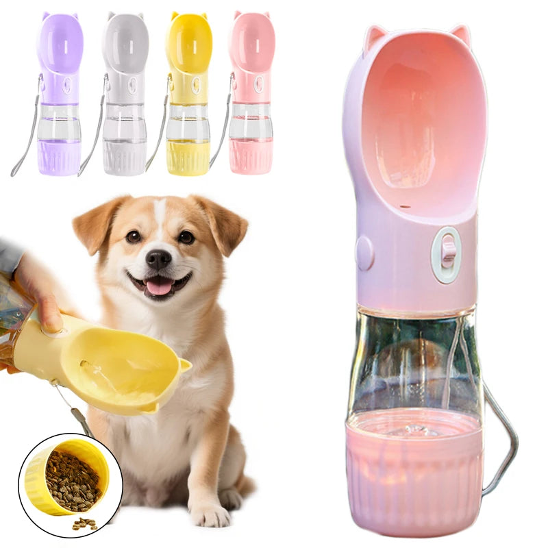 Garrafa de Água 2 em 1 para Pets -