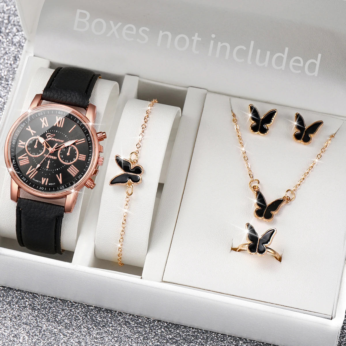 ⌚ Conjunto de Relógios Femininos 5/6 Peças