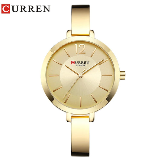 Relógio Feminino CURREN Fashion Dourado