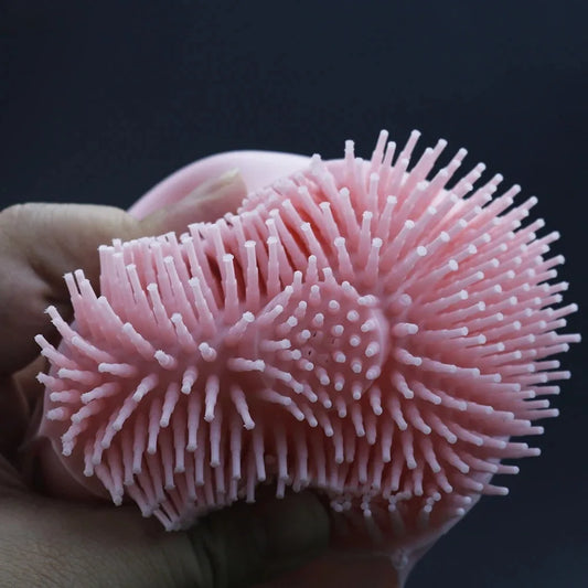 Escova de Banho com Dispensador de Shampoo