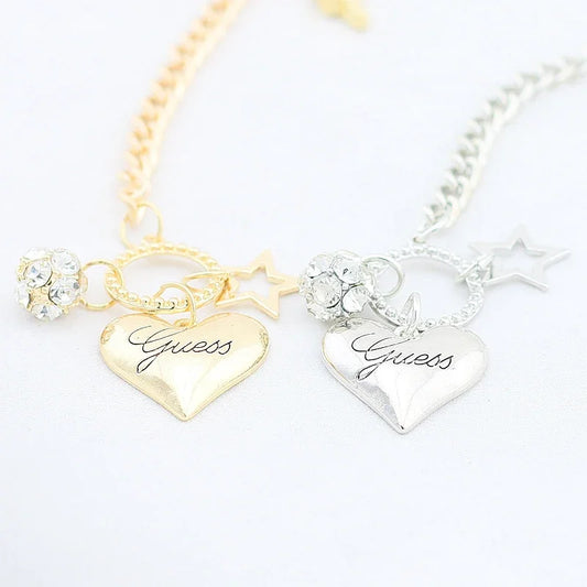 Pulseira SUMENG 2024 com Charms de Coração