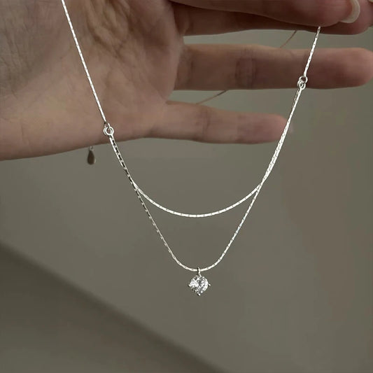 Colar de Prata 925 com Zircônia