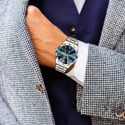 Relógio Masculino com Diamantes - luxo