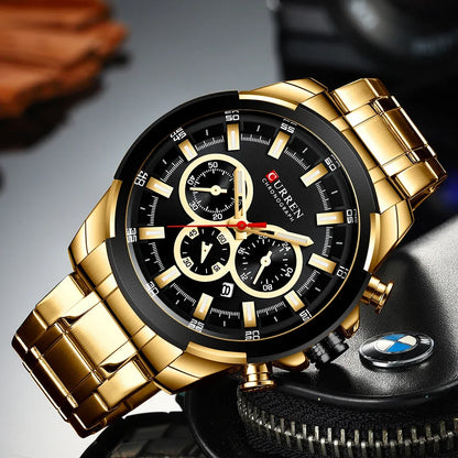 Relógio Masculino CURREN Cronógrafo 48mm