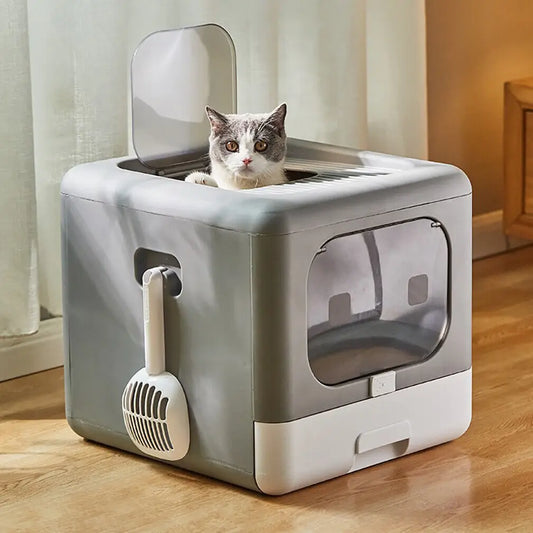 Caixa de Areia para Gatos Completa