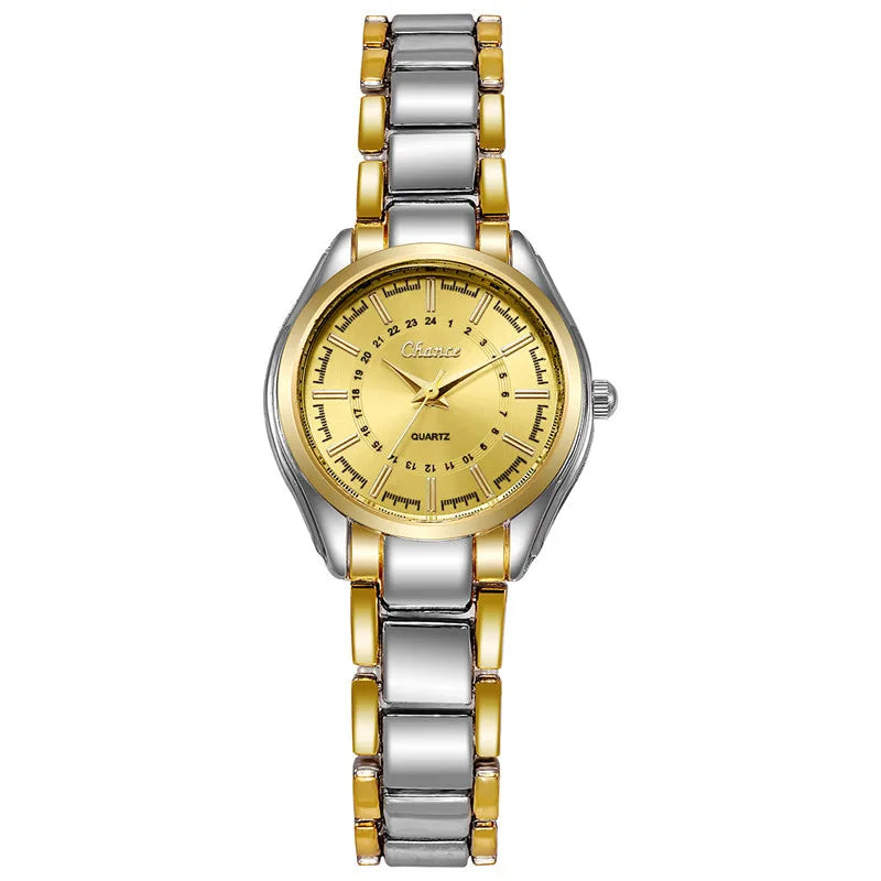 Women's Watch Fashion Stainless Steel Band Analog Quartz Watches.